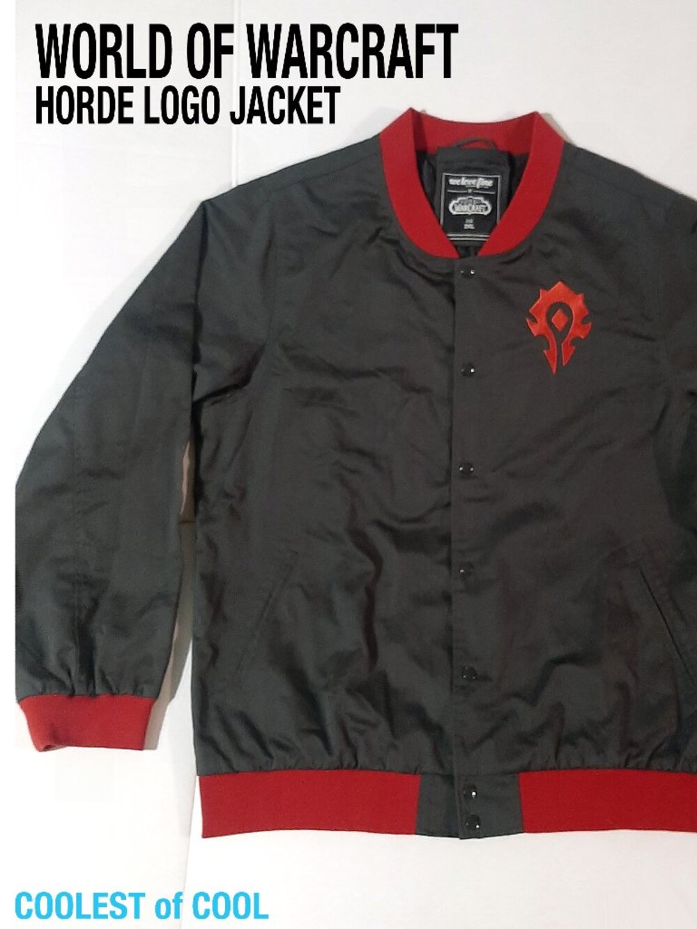 World of Warcraft Mens Jacket Size 3XL Horde logo WeLoveFine 2016 Blizzard NWOT